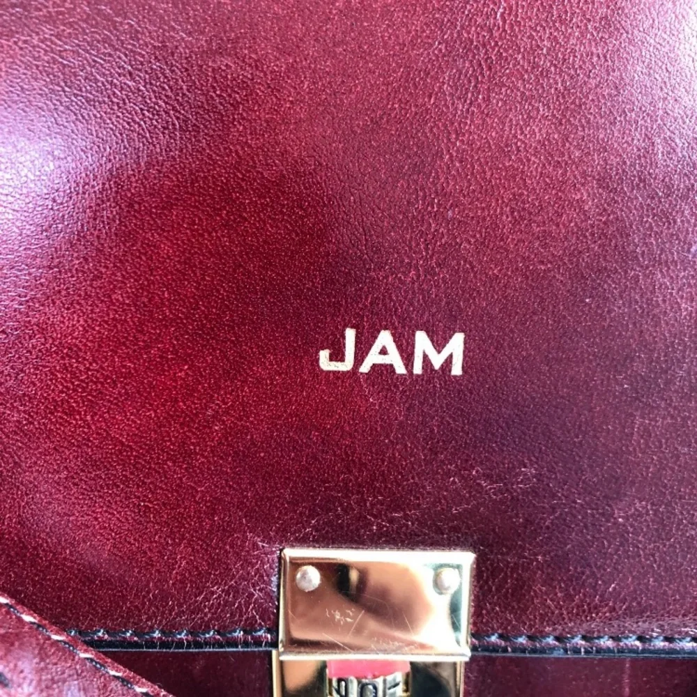 Vintage/Crafted in USA Yamani Genuine Leather Men's Purse/Briefcase Burgundy